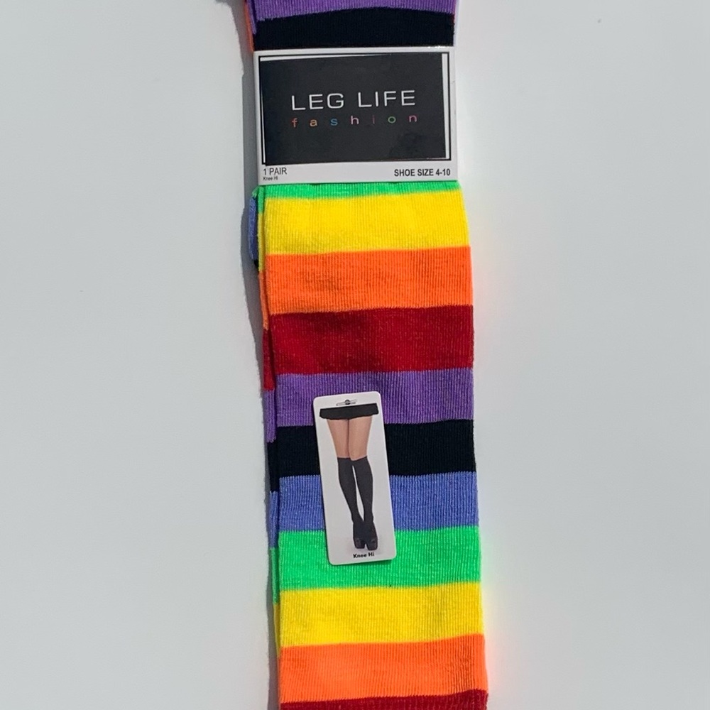 Leg life Rainbow Striped Socks